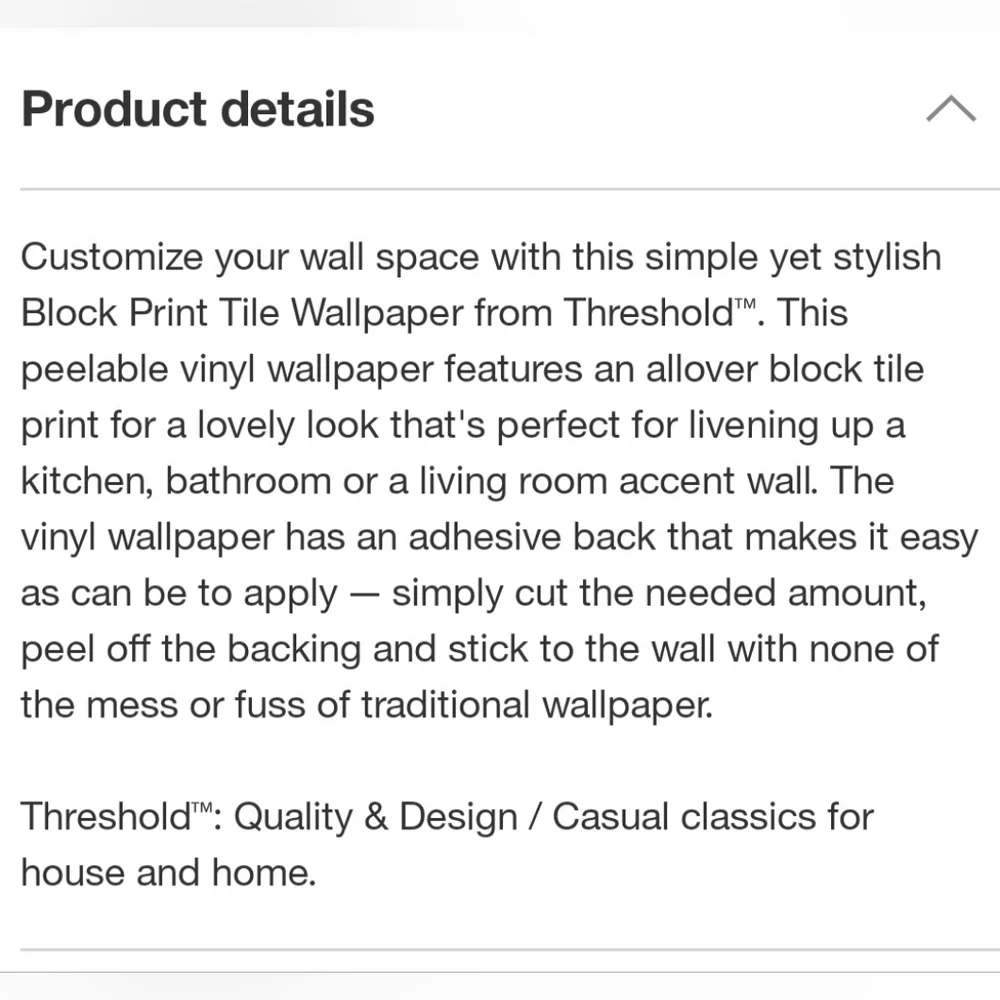 Threshold Tropical Palm Peel and Stick Wallpaper Nature, Brown